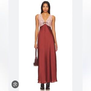 Free People x Intimately FP Country Side Maxi Slip In Sparkling Cider